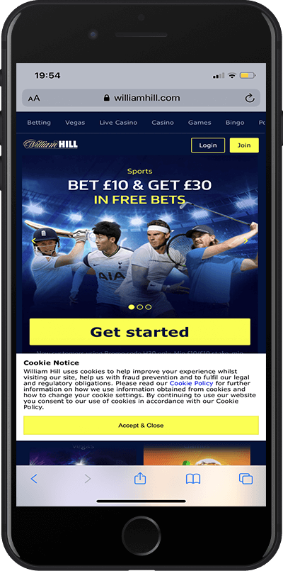 William Hill get started
